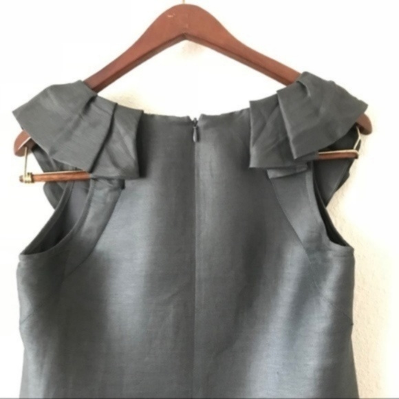 J. Crew Rumpled Meron Linen & Silk Shift Dress 0 - Picture 5 of 8